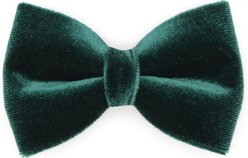 Made By Cleo Velvet Cat Bow Tie, Hunter Green