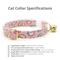 Show in main carousel: Made By Cleo Conversation Hearts Cat Collar, Pink, 8 to 13-in neck, 1/2-in wide slide 2 of 5