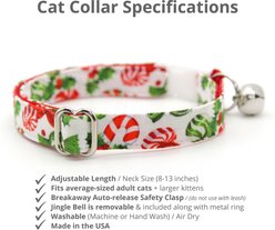 Made By Cleo Sweets & Treats Cat Collar, 8 to 13-in neck, 1/2-in wide slide 2 of 3