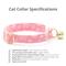 Show in main carousel: Made By Cleo Snowflakes Cat Collar, Sugar Pink, 8 to 13-in neck, 1/2-in wide slide 2 of 4