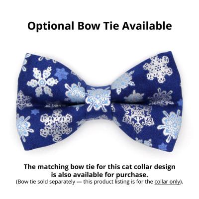 Show full view: Made By Cleo Shimmering Snowflakes Cat Collar, 8 to 13-in neck, 1/2-in wide slide 3 of 3