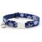 Show in main carousel: Made By Cleo Shimmering Snowflakes Cat Collar, 8 to 13-in neck, 1/2-in wide slide 1 of 3