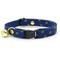 Show in main carousel: Made By Cleo Star of David Cat Collar, Gold & Blue, 8 to 13-in neck, 1/2-in wide slide 1 of 3