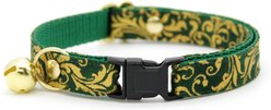 Made By Cleo Royal Emerald Cat Collar, 8 to 13-in neck, 1/2-in wide