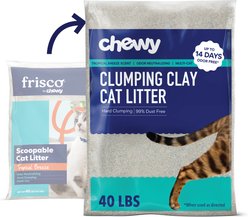 Chewy Made Multi-Cat Tropical Breeze Scented Clumping Clay Cat Litter (FORMERLY FRISCO), 40-lb bag