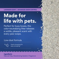 Chewy Made Odor Defense Lavender Scented Clumping Clay Cat Litter (FORMERLY FRISCO), 35-lb bag slide 2 of 8
