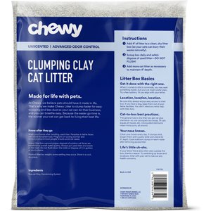 Chewy Made Odor Defense Unscented Clumping Clay Cat Litter (FORMERLY FRISCO), 35-lb bag
