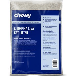 Chewy Made Multi-Cat Unscented Clumping Clay Cat Litter (FORMERLY FRISCO), 40-lb bag