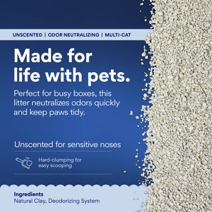 Chewy Made Multi-Cat Unscented Clumping Clay Cat Litter (FORMERLY FRISCO), 40-lb bag