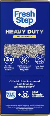 Show full view: Fresh Step Heavy Duty 30 Day Odor Control with Febreze Freshness Clumping Cat Litter, 22-lb box slide 10 of 13