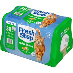 Fresh Step Febreze Freshness Gain Scented Clumping Clay Cat Litter, 38-lb