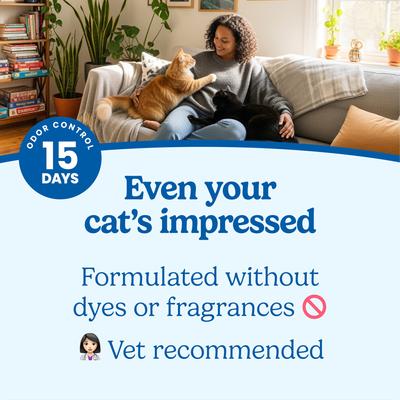 Show full view: Fresh Step Simply Unscented Multi-Cat Clumping Cat Litter, 22-lb box slide 8 of 11