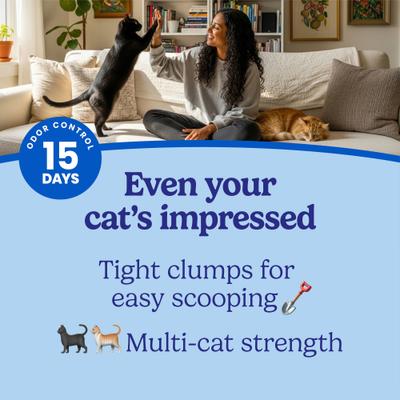Show full view: Fresh Step Extreme Mountain Spring Febreze Scented Clumping Clay Cat Litter, 38-lb bag slide 4 of 13