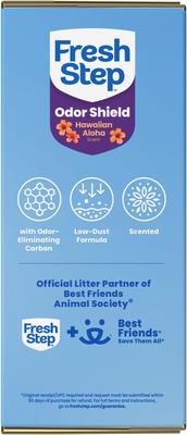 Show full view: Fresh Step Extreme Hawaiian Aloha Febreze Scented Clumping Clay Cat Litter, 22-lb box slide 10 of 12