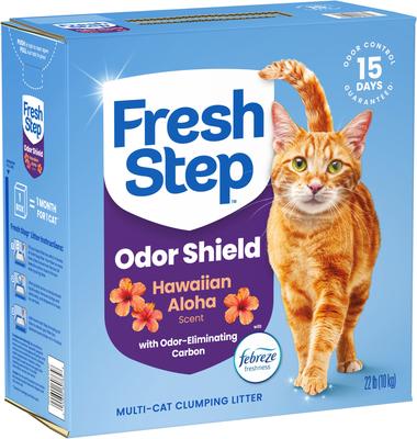 Show full view: Fresh Step Extreme Hawaiian Aloha Febreze Scented Clumping Clay Cat Litter, 22-lb box slide 8 of 12
