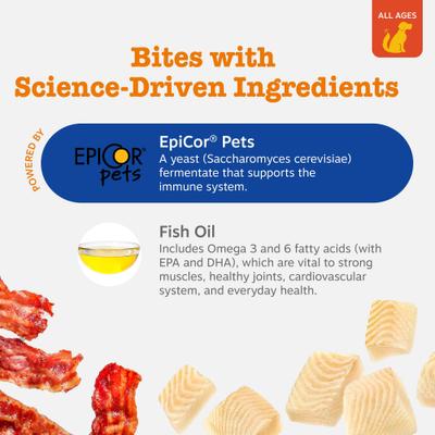 Show full view: Zesty Paws All-in-One Bacon Flavored Soft & Chewy Training Bites Multivitamin Dog Treats, 8-oz bag slide 4 of 12