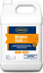 Farnam Bronco Gold 2-in-1 Fly Horse Spray & Coat Conditioner, 1-gal bottle