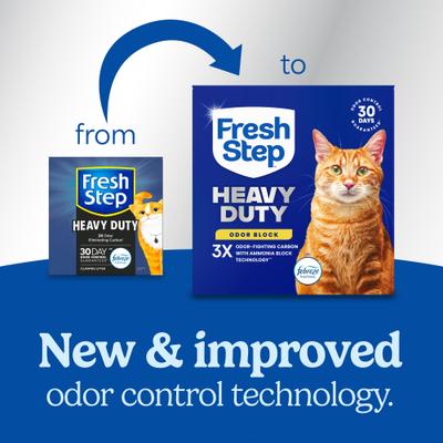 Show full view: Fresh Step Heavy Duty 30 Day Odor Control with Febreze Freshness Clumping Cat Litter, 22-lb box slide 3 of 13