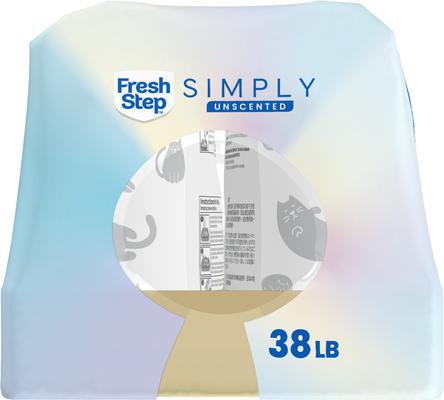 Show full view: Fresh Step Simply Unscented Clumping Clay Cat Litter, 38-lb bag slide 10 of 13