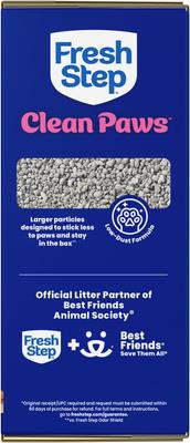 Show full view: Fresh Step Clean Paws Multi-Cat Scented Clumping Cat Litter, 22-lb box slide 10 of 13