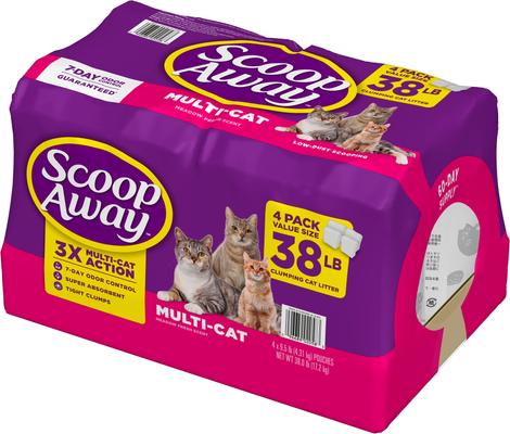 Show full view: Scoop Away Complete Performance Fresh Scented Clumping Clay Cat Litter, 38-lb bag slide 8 of 11