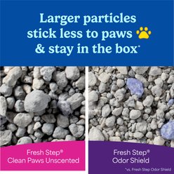 Fresh Step Clean Paws Unscented Multi-Cat Clumping Clay Cat Litter, 22-lb box slide 2 of 8