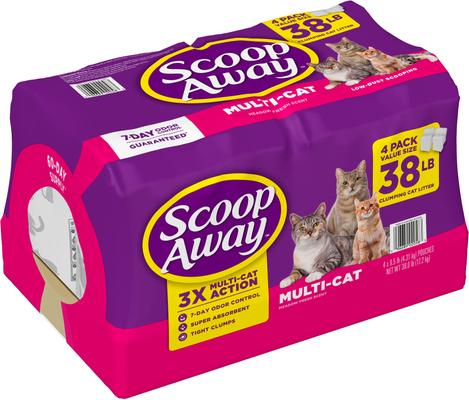 Show full view: Scoop Away Complete Performance Fresh Scented Clumping Clay Cat Litter, 38-lb bag slide 7 of 11