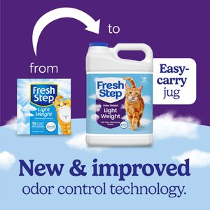 Fresh Step Lightweight Extreme Febreze Scented Clumping Clay Cat Litter, 11.5-lb jug