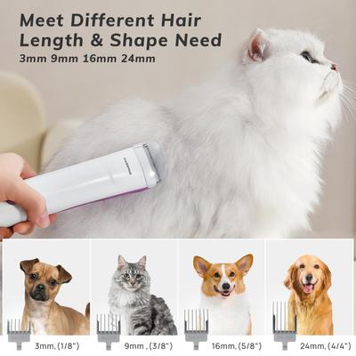 Show full view: GEOOROOD Dog, Cat & Small Animal Grooming Vacuum Kit, 2.5-l slide 7 of 9