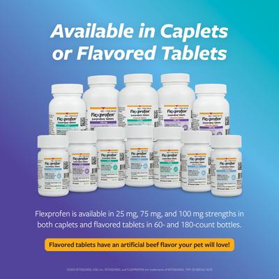 Show full view: Flexprofen (carprofen) Flavored Tablets, 100 mg, 90 tablets slide 4 of 7