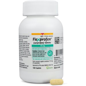 Flexprofen (carprofen) Tablets for Dogs, 75mg, 1 Tablet