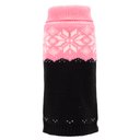 The Worthy Dog Snowtrails Dog Sweater, Neon Pink/Black, X-Small