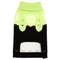 Show in main carousel: The Worthy Dog Snowtrails Dog Sweater, Neon Green/Black, Small slide 3 of 3