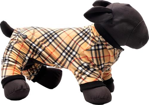 Show full view: The Worthy Dog Jammies Dog Pajamas, Tan Plaid, XX-Large slide 2 of 3