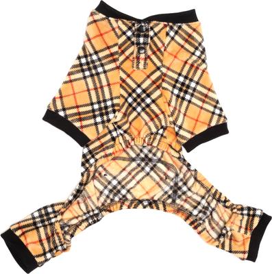Show full view: The Worthy Dog Jammies Dog Pajamas, Tan Plaid, XX-Large slide 3 of 3