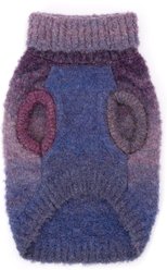 The Worthy Dog Ombre Turtleneck Dog Sweater, Purple, Small slide 2 of 3