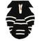 Show in main carousel: The Worthy Dog Stripe 1/4 Zip Pullover Dog Sweater, Black/White, Large slide 3 of 4