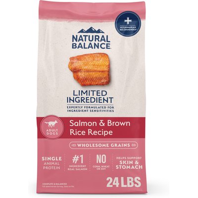 Natural Balance Natural Balance Limited Ingredient Salmon & Brown Rice Recipe Dry Dog Food, 24-lb bag