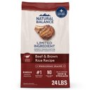 Natural Balance Limited Ingredient Beef & Brown Rice Recipe Dry Dog Food, 24-lb bag