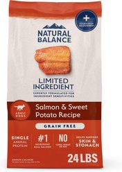 Natural Balance Limited Ingredient Grain-Free Salmon & Sweet Potato Recipe Dry Dog Food, 24-lb bag