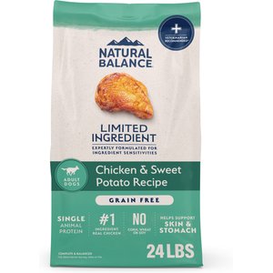 Natural Balance Limited Ingredient Grain-Free Chicken & Sweet Potato Recipe Dry Dog Food, 24-lb bag