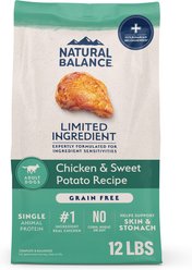 Natural Balance Limited Ingredient Grain-Free Chicken & Sweet Potato Recipe Dry Dog Food, 12-lb bag