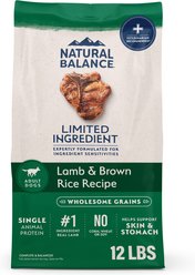 Natural Balance Limited Ingredient Lamb & Brown Rice Recipe Dry Dog Food, 12-lb bag