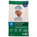 Natural Balance Limited Ingredient Lamb & Brown Rice Puppy Recipe Dry Dog Food, 4-lb bag