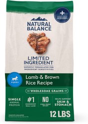 Natural Balance Limited Ingredient Lamb & Brown Rice Puppy Recipe Dry Dog Food, 12-lb bag