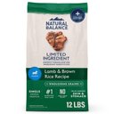 Natural Balance Limited Ingredient Lamb & Brown Rice Puppy Recipe Dry Dog Food, 12-lb bag