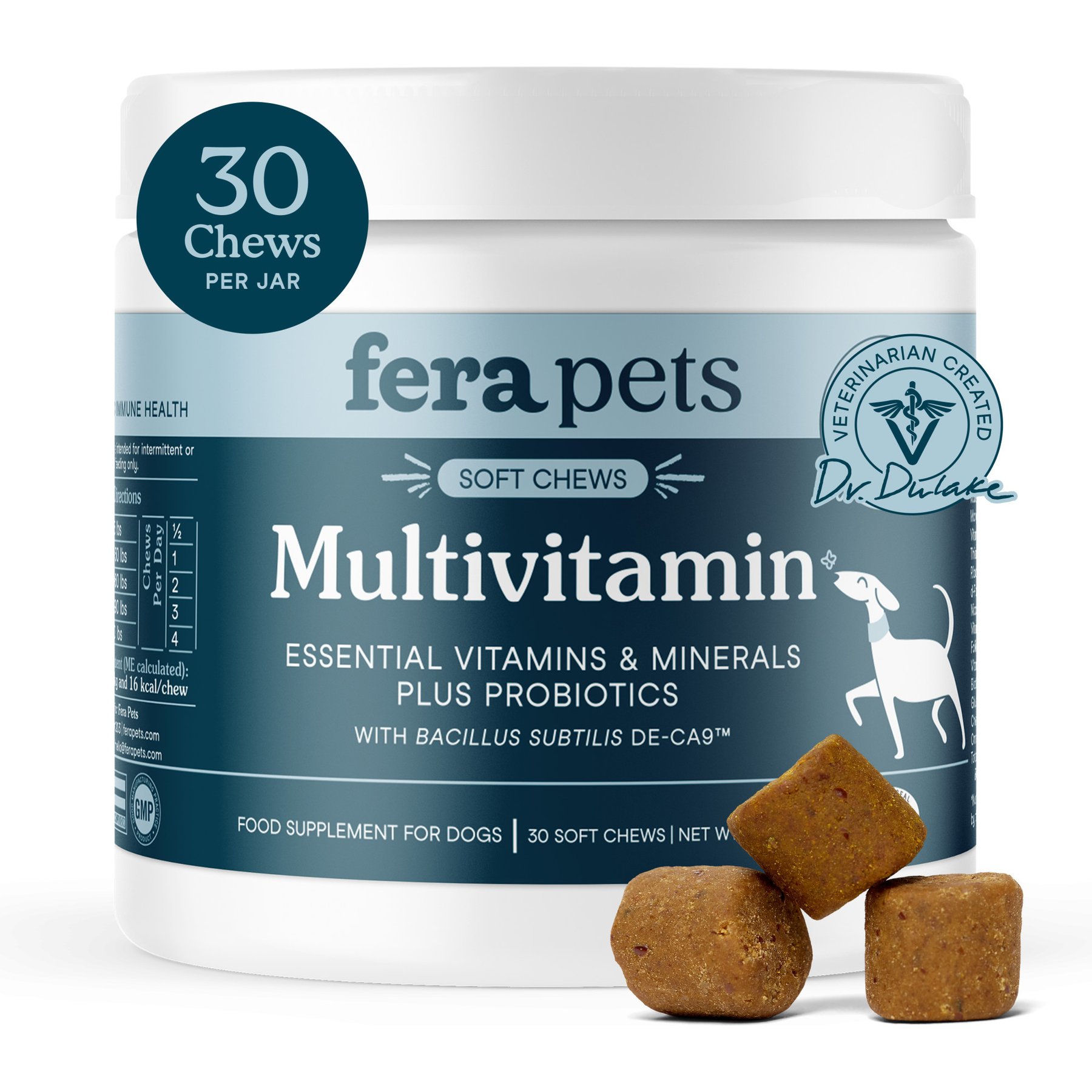 Fera Pets Multivitamin Soft Chews Supplement for Dogs, 30 count