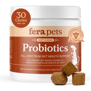 Fera Pets Probiotic Soft Chew Supplement for Dogs, 30 count