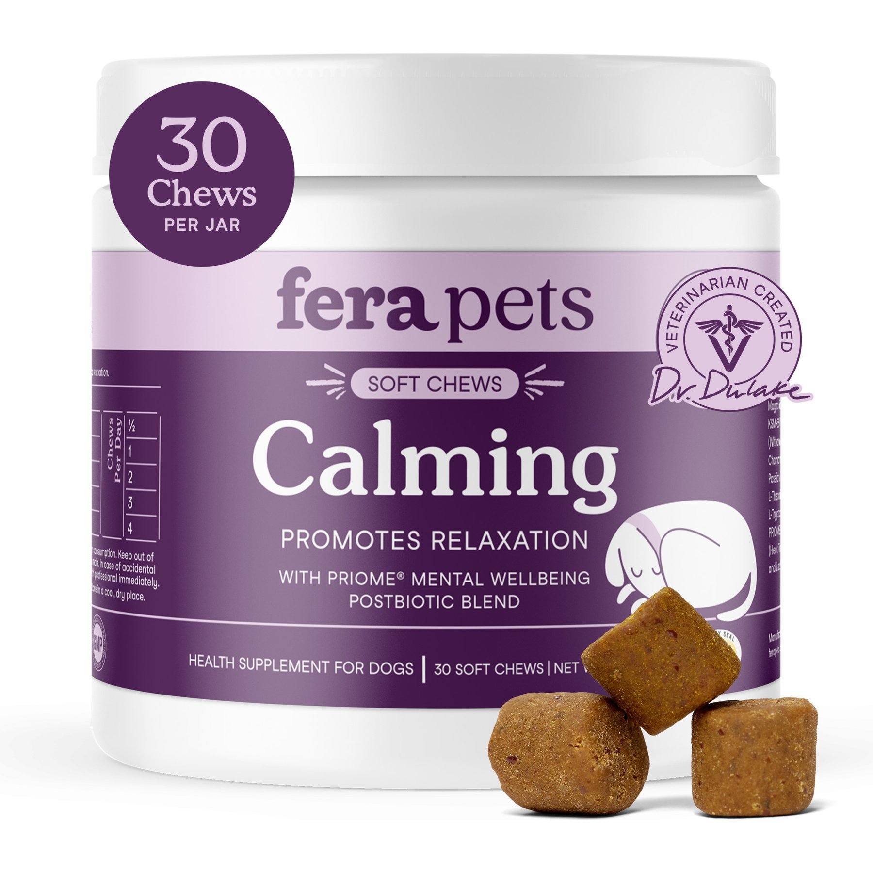 Fera Pets Calming Soft Chews Supplement for Dogs, 30 count