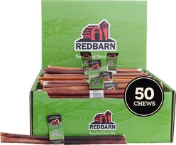 Redbarn Premium 9" Bully Stick Dog Treat, case of 50